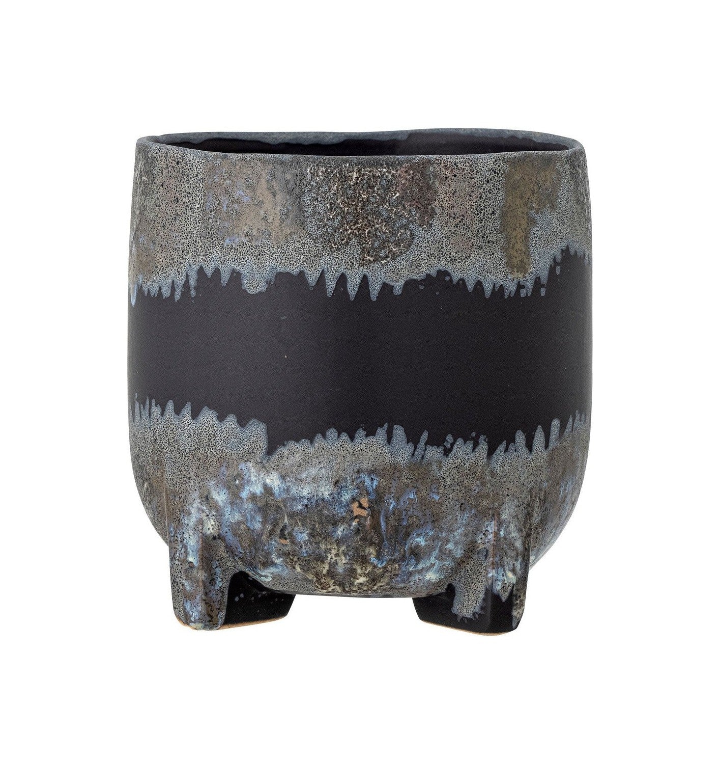 Bloomingville Nasru Flowerpot, Black, Stoneware