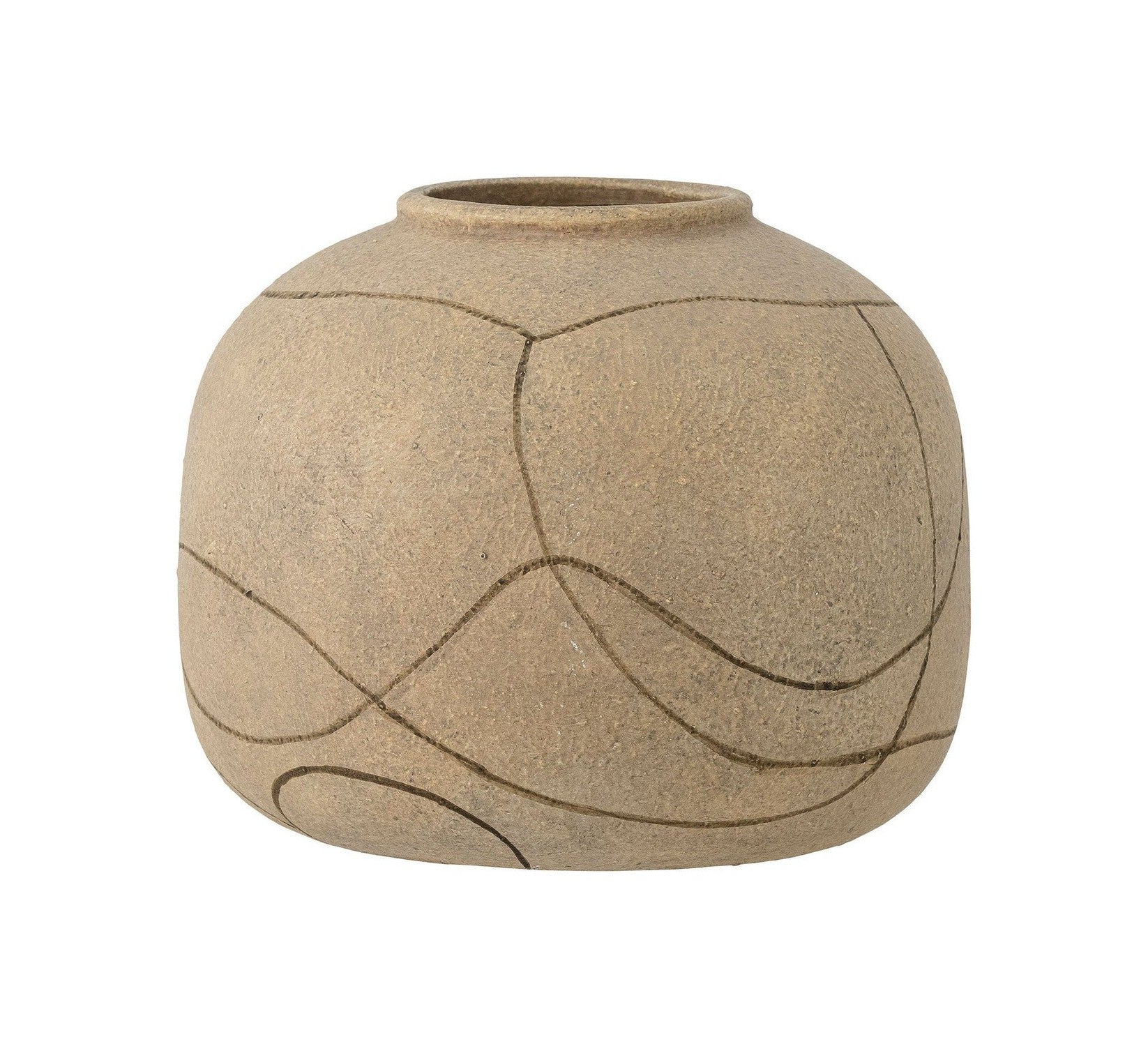 Bloomingville Niza Deco Vase, Nature, Terracotta