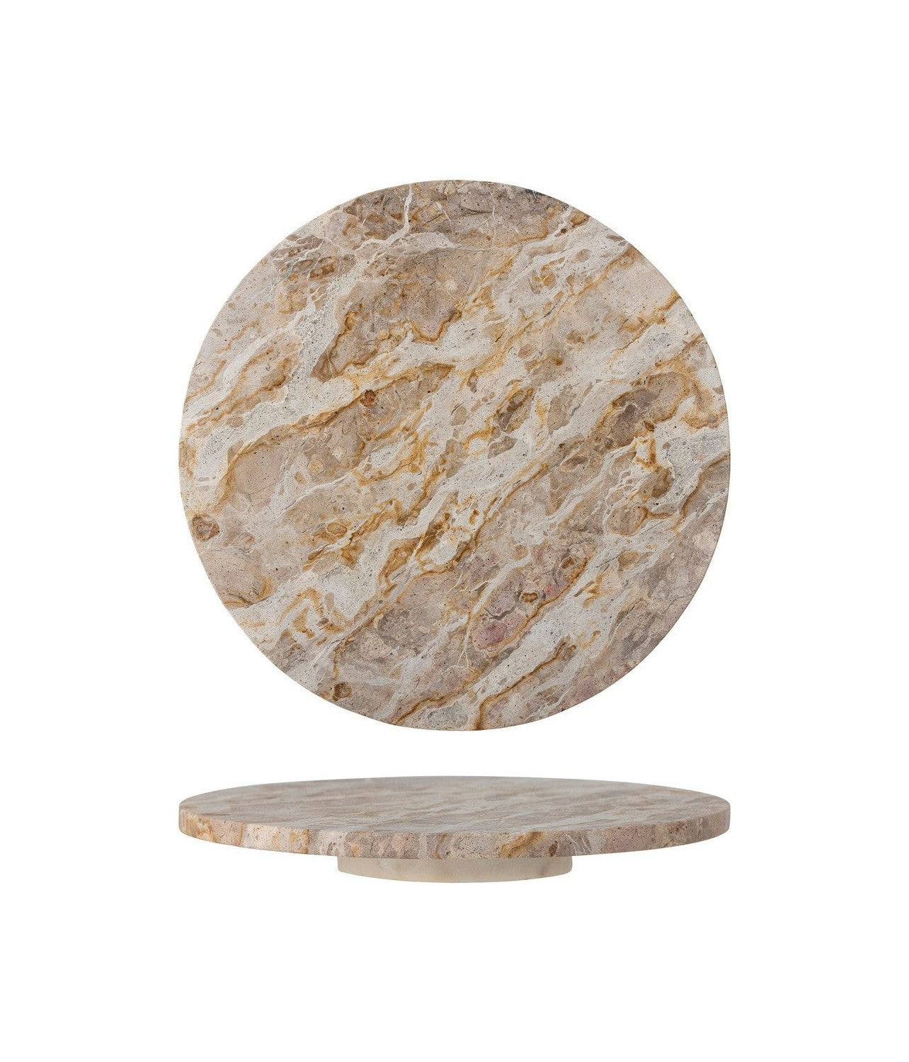 Bloomingville Nuni Turntable, Brown, Marble