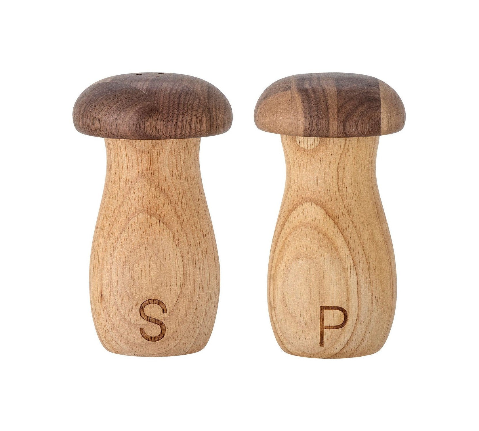 Zestaw Bloomingville Rahim Salt & Pepper Shaker, Brown, Rubberwood