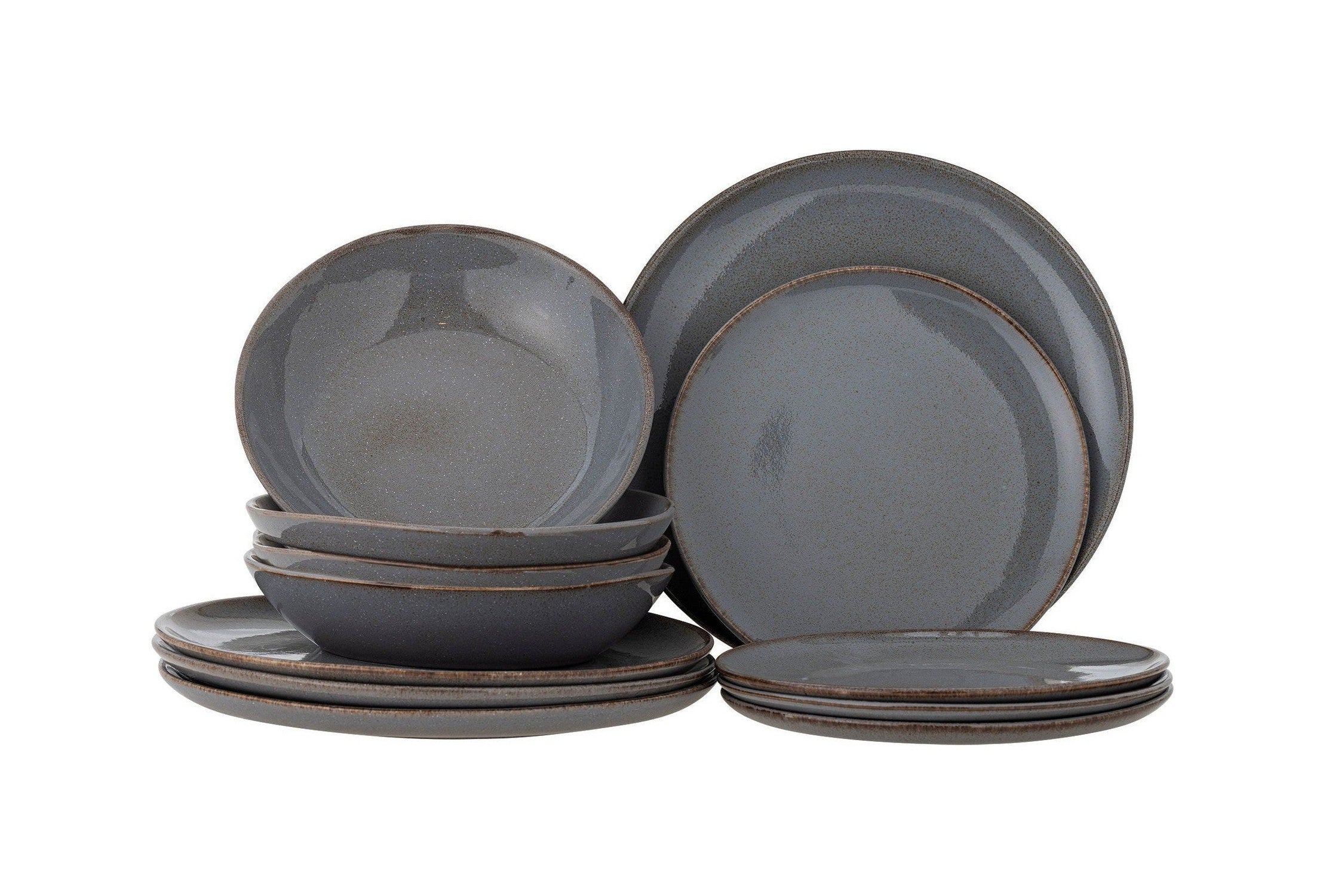 Bloomingville Sandrine Dinnerware Set, Grey, Stoneware