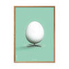  Egg Classic Poster Frame Made Of Light Wood A5 Mint Green Background