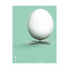 MysterChild Egg Classic Plakat bez ramki 30 x40 cm miętowe zielone tło