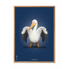  Pelikan Classic Poster Frame Made Of Light Wood 50x70 Cm Dark Blue Background