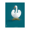 Pomysły Swan Classic Plakat bez ramki 30 x40 cm ropy naftowe niebieskie tło