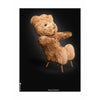 Pomysły Classic Bear Plakat bez ramki 30x40 cm czarne tło