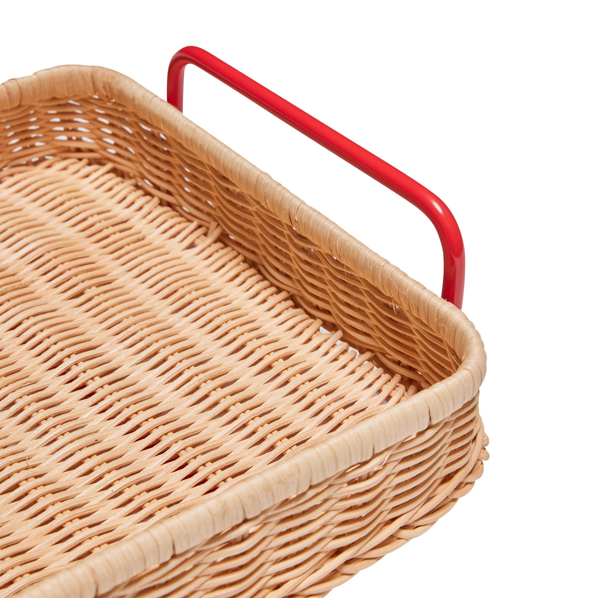 Hübsch Splint Tray Red/Natural