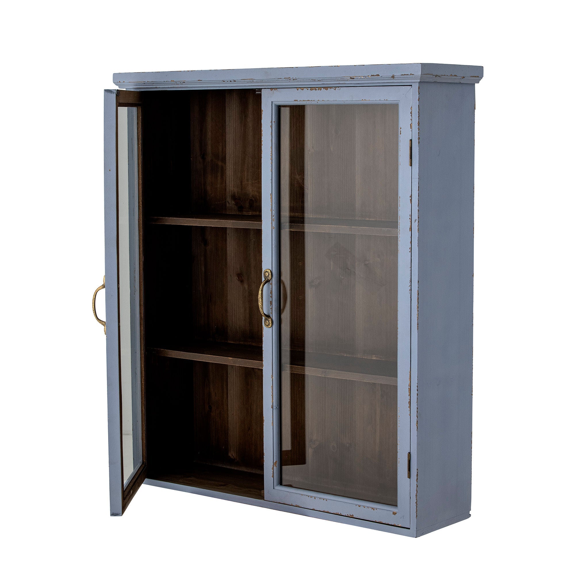 Kreatywna kolekcja Hazem Cabinet, Blue, Firwood