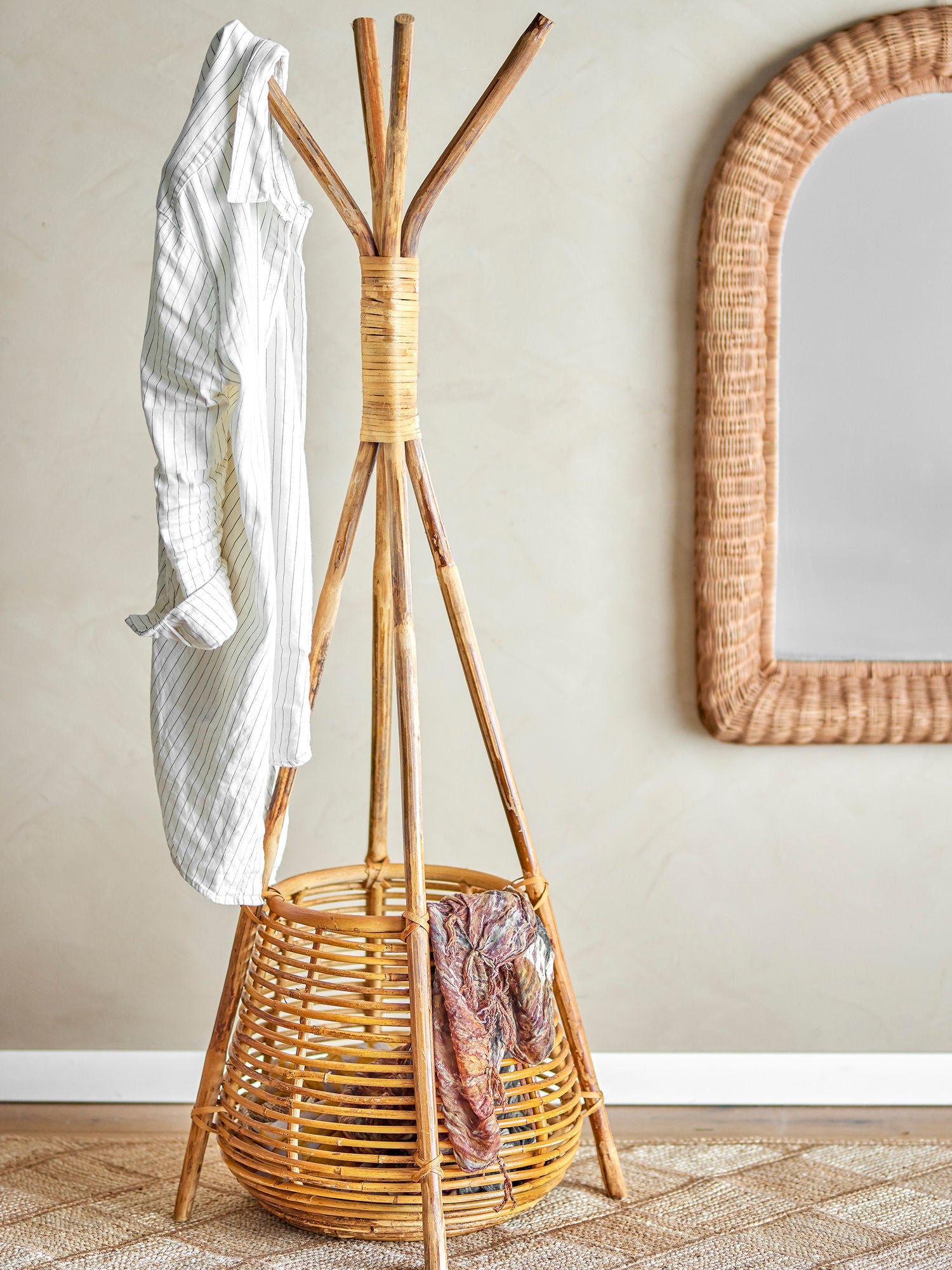 Bloomingville Salerno Rack, Natura, Rattan