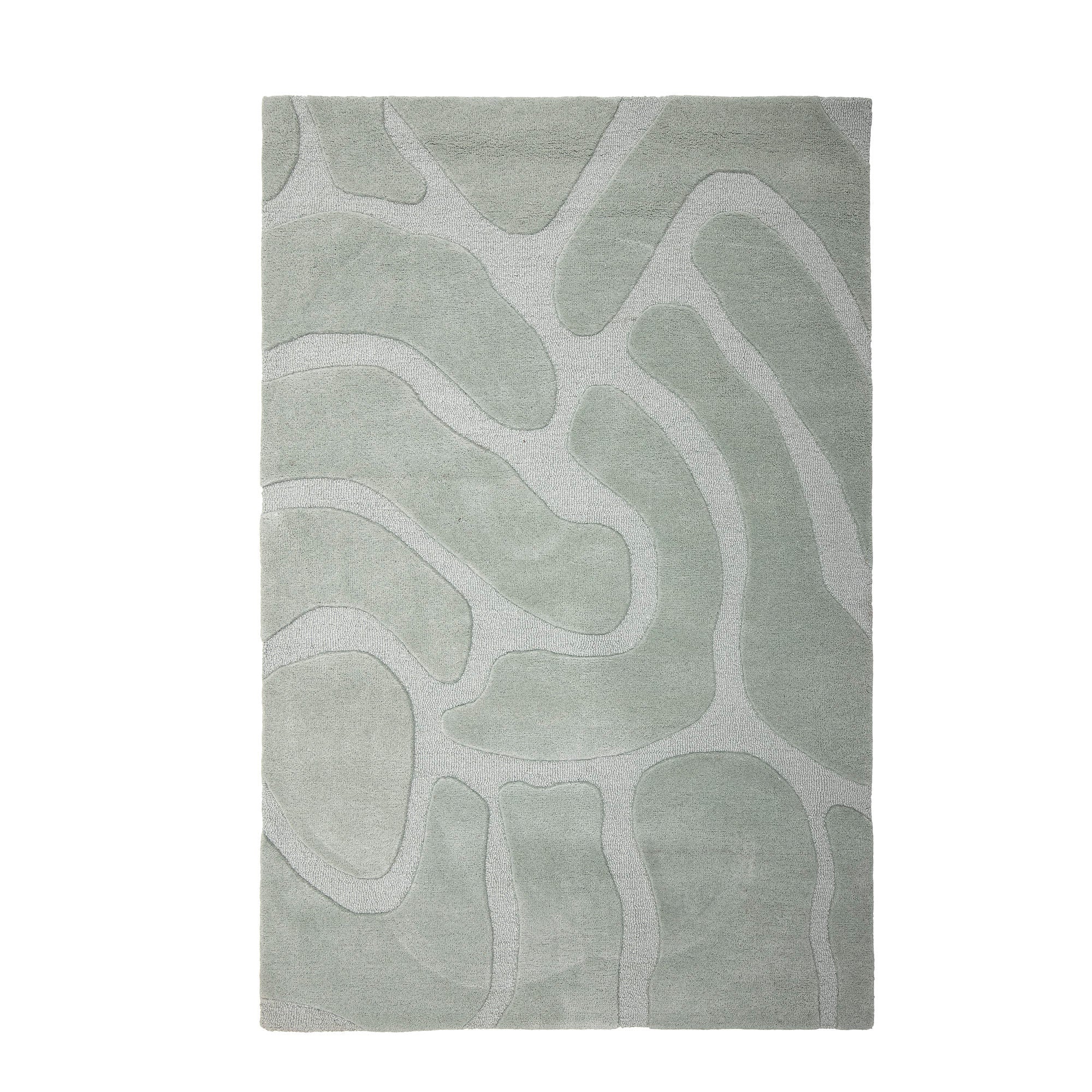 Bloomingville Darlington Rug, Green, Wool