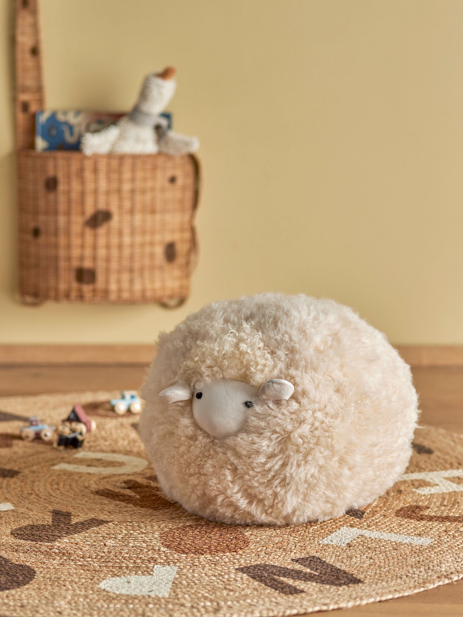 Bloomingville Mini Rubert Soft Toy, Nature, Lambsin