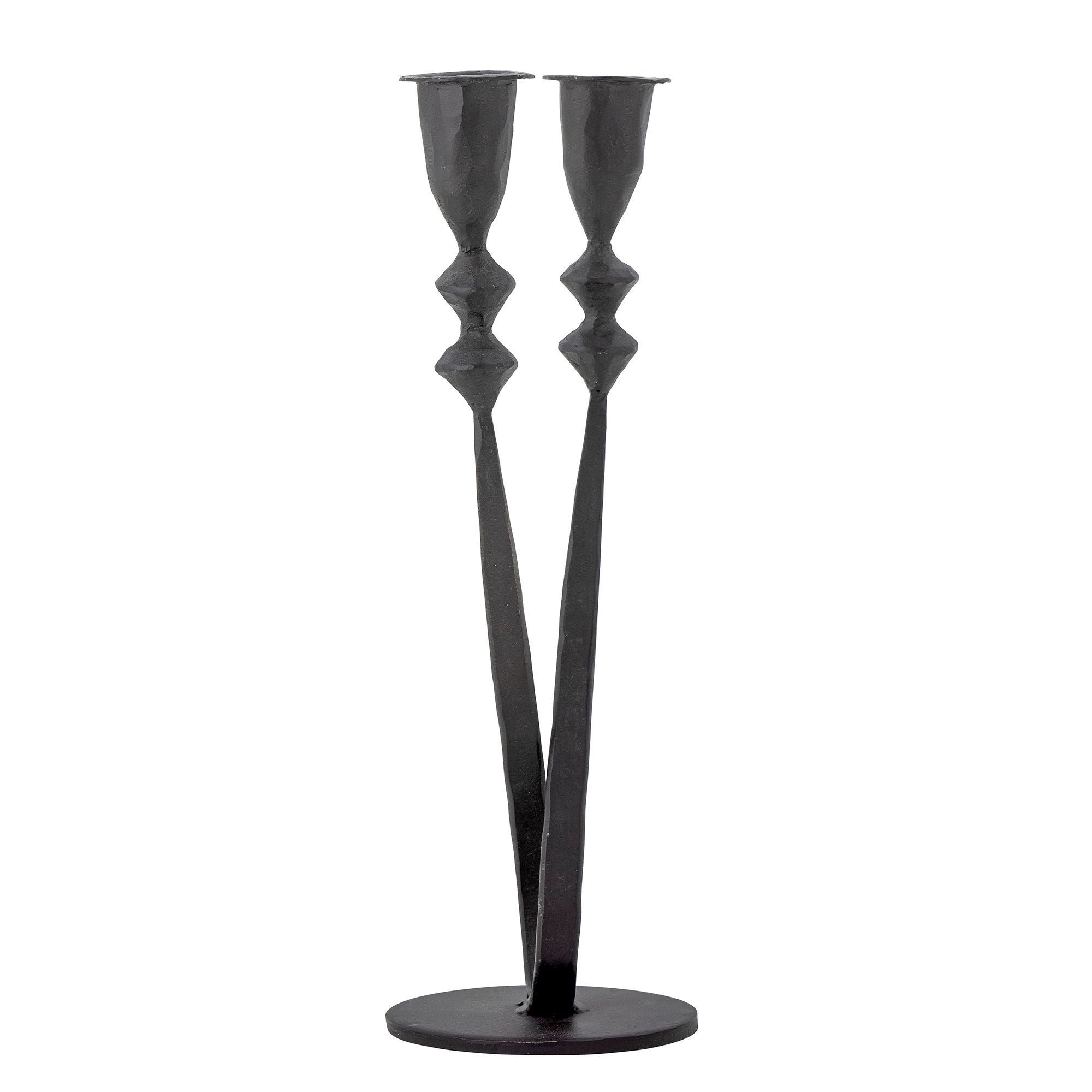 Kreatywna kolekcja Penilla Candle Holder, Black, Metal