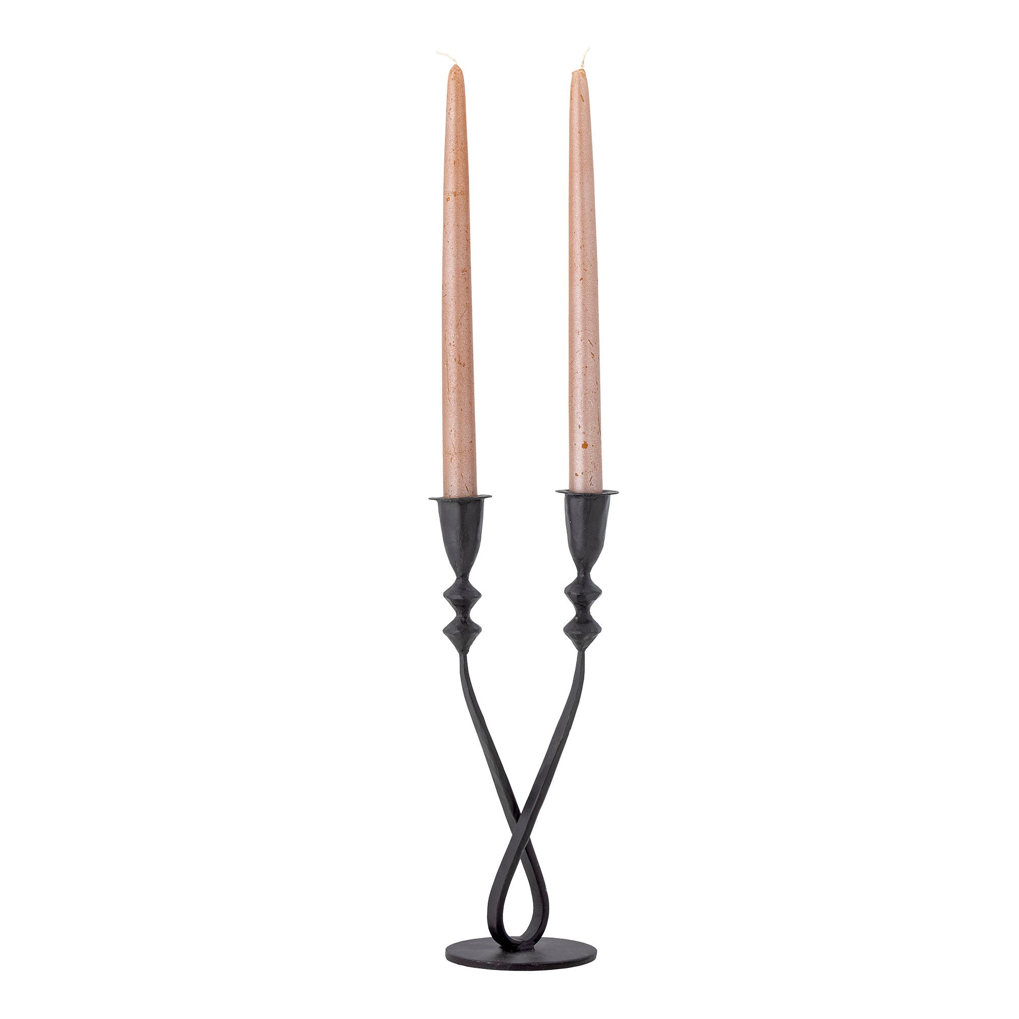 Kreatywna kolekcja Penilla Candle Holder, Black, Metal