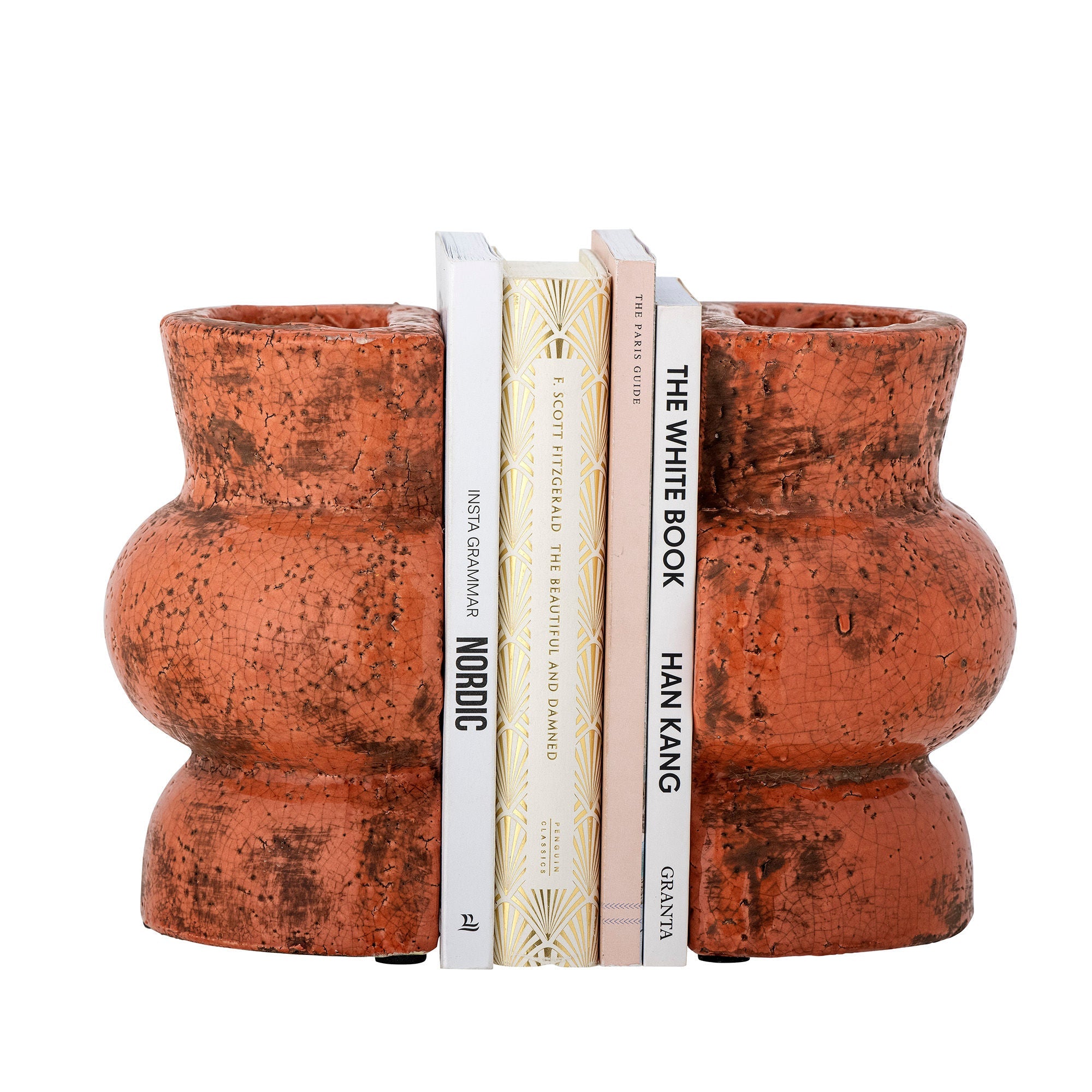 Kreatywna kolekcja Maiza Bookend, Orange, Terracotta