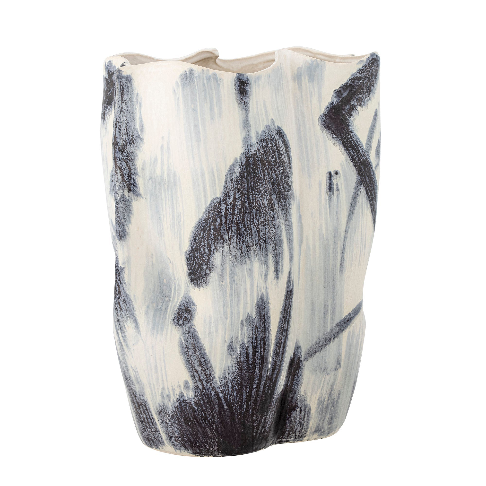 Bloomingville Elira Vase, Black, Stoneware