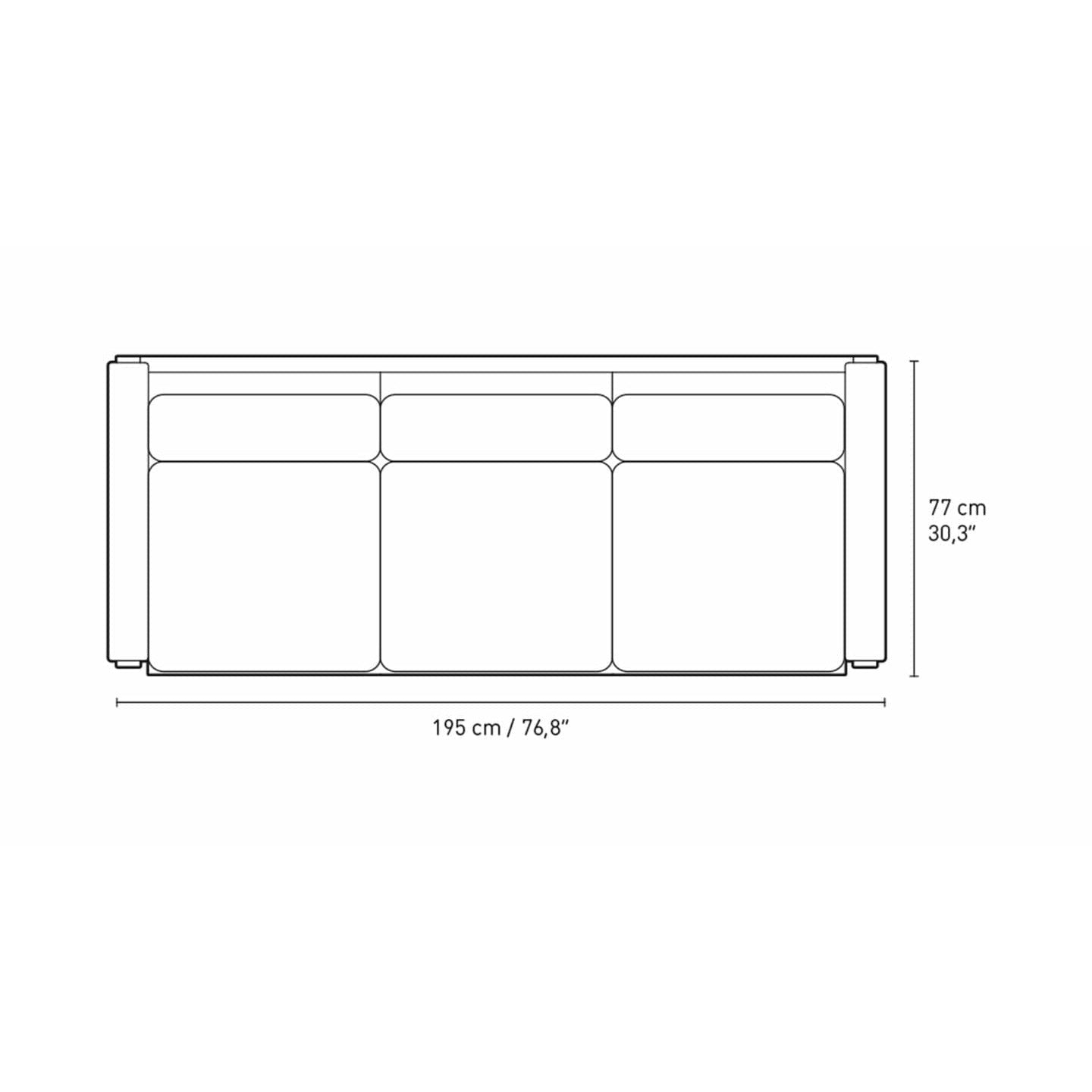 [product_category]-Carl Hansen Ch162 3 Seater Sofa Oak Smoke Oil, Canvas 974-Carl Hansen-CH163-oak-smoked-canvas974-CAR-2