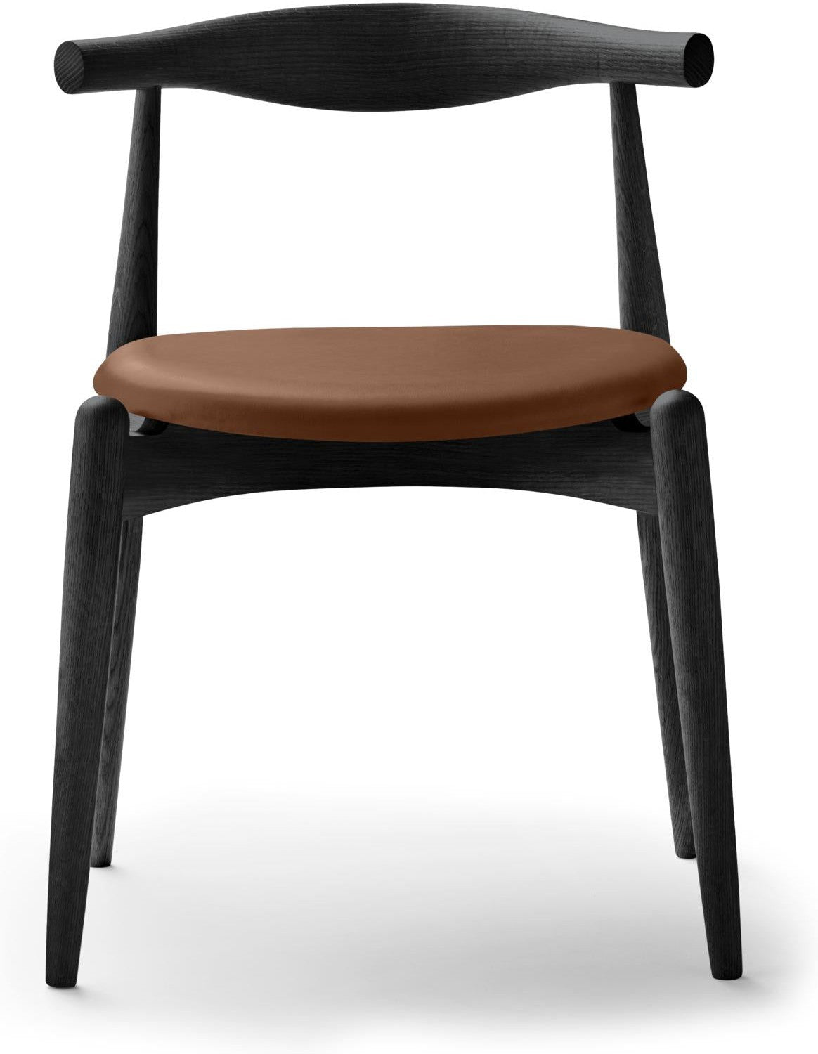 Carl Hansen Ch20 Elbow Chair, Colored Oak/Brown Leather