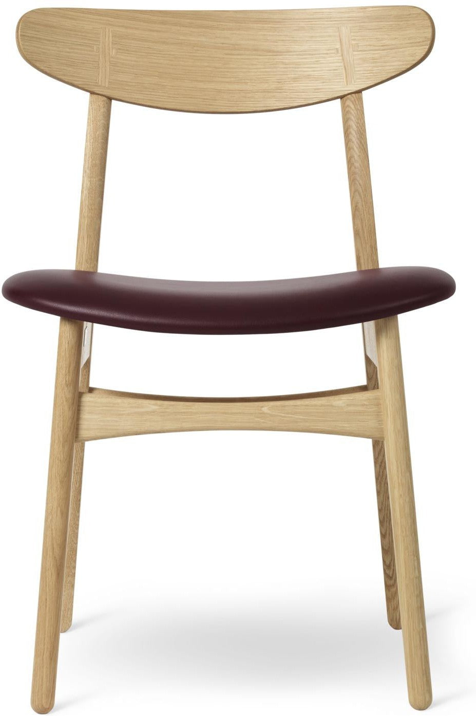 Carl Hansen Ch30p Chair, Oiled Oak, Burgundy Leather