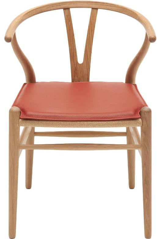 Carl Hansen poduszka na krzesło CH24 Wishbone, czerwony