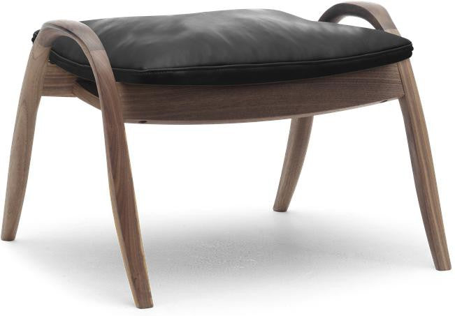 Carl Hansen FH430 Signature Fouratool, naoliwiona orzech/czarna skóra