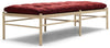 Carl Hansen Ow150 Daybed, Soap Oak/Red Fabric