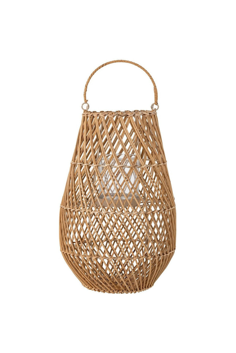 Kreatywna kolekcja Edin Lantern w/szkło, natura, rattan