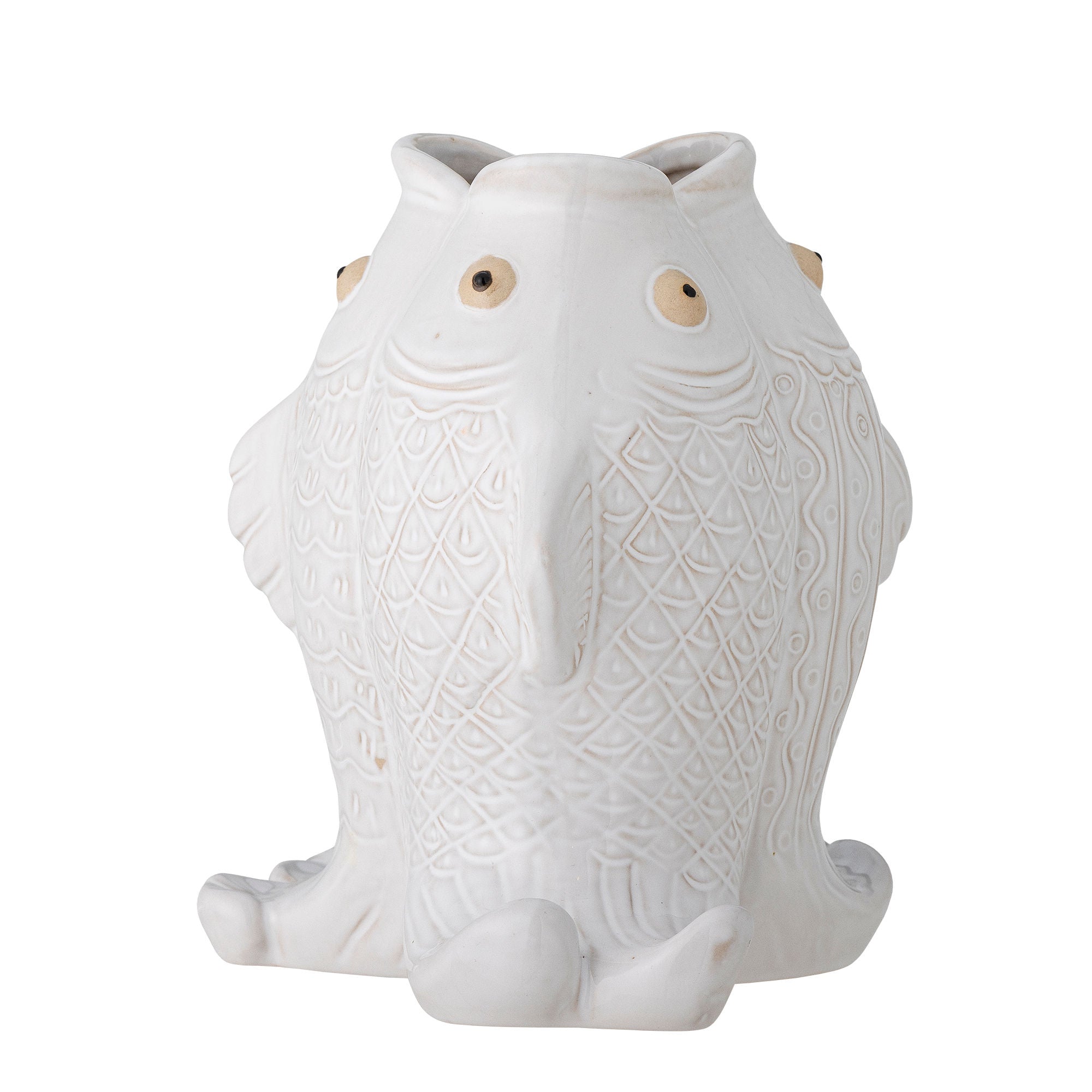 [product_category]-Creative Collection Fili Vase, White, Stoneware-Creative Collection-5711173330720-82061387-BLO-2