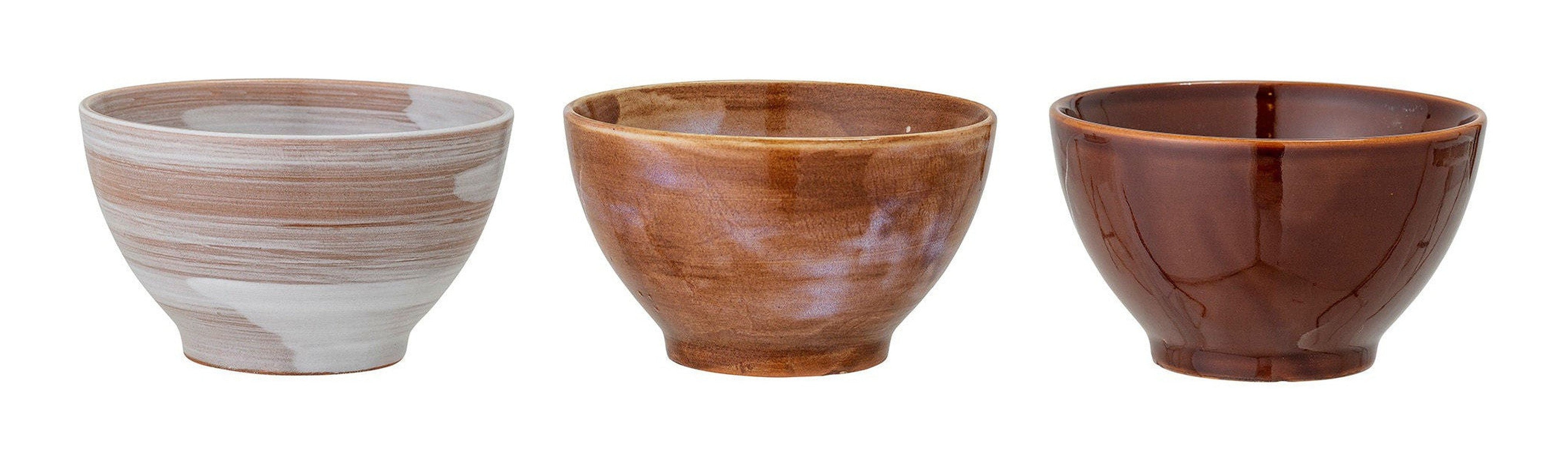 Kreatywna kolekcja Lotus Bowl, Brown, Stoneware