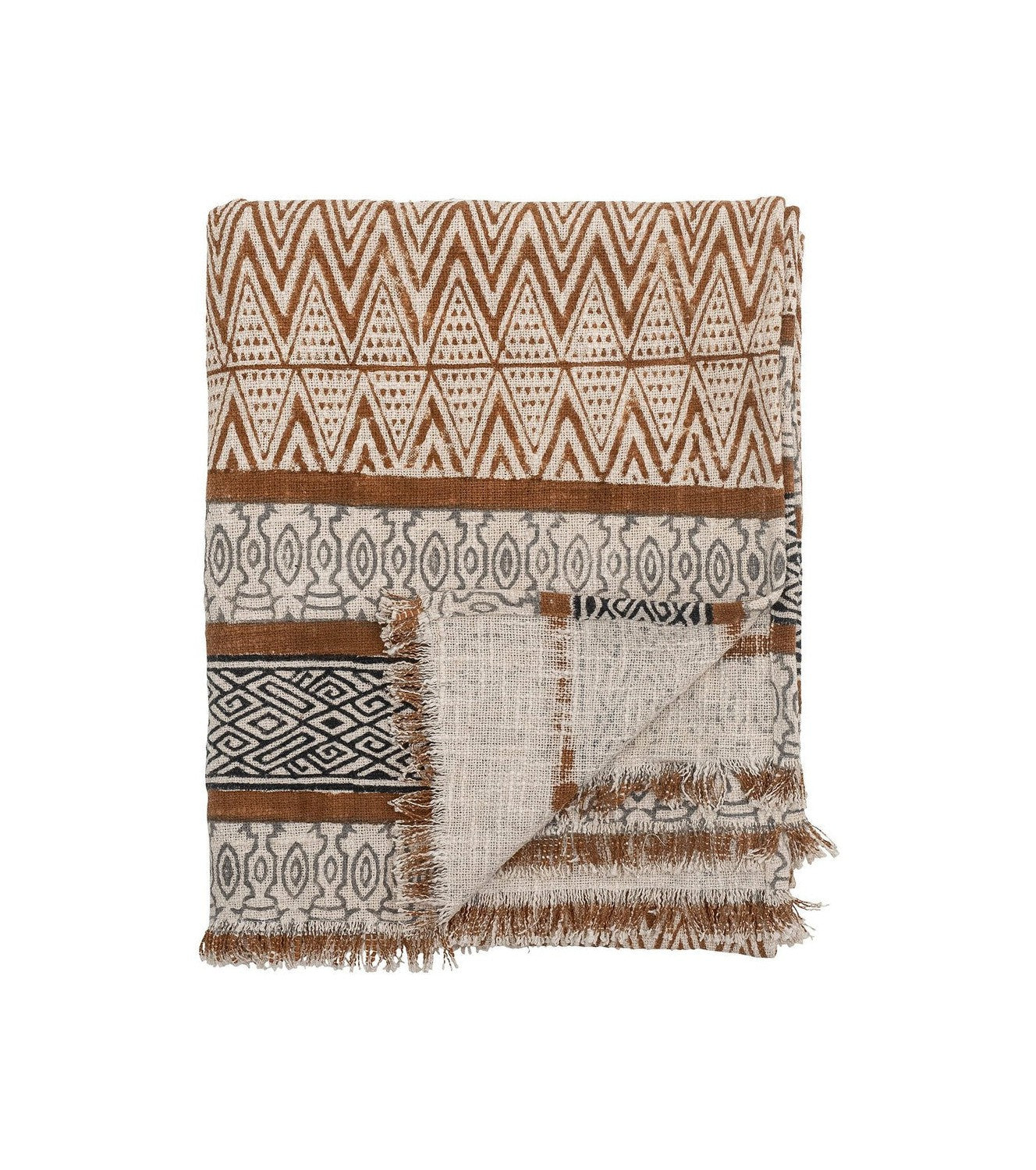 Kreatywna kolekcja Madigan Throw, Brown, Botton