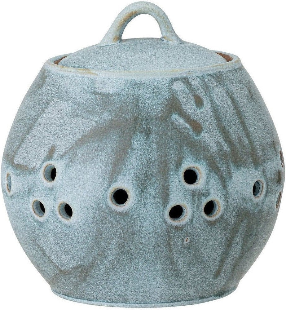 [product_category]-Creative Collection Petal Jar w/Lid, Blue, Stoneware-Creative Collection-5711173272358-82052600-BLO-1