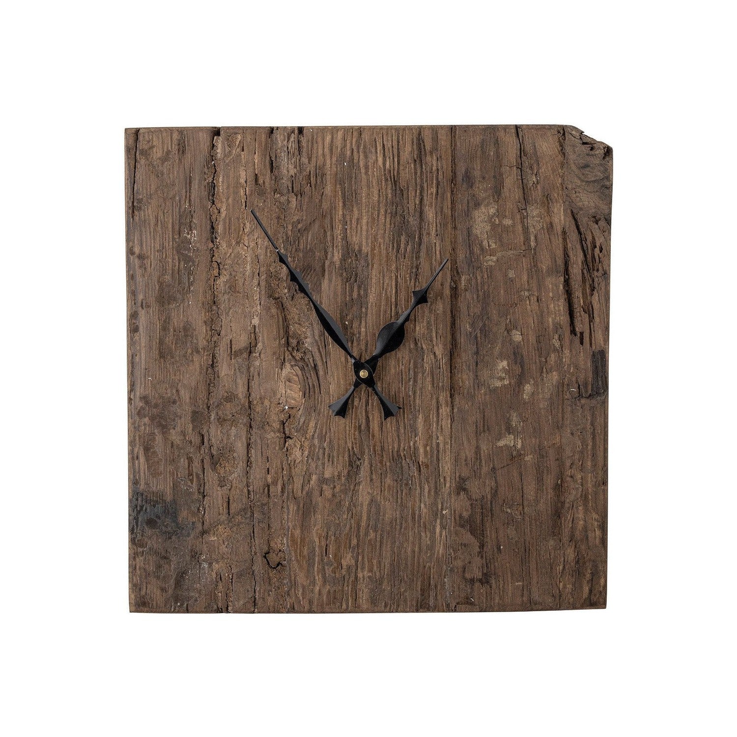 Kreatywna kolekcja Sarai Wall Clock, Brown, Reclaged Wood