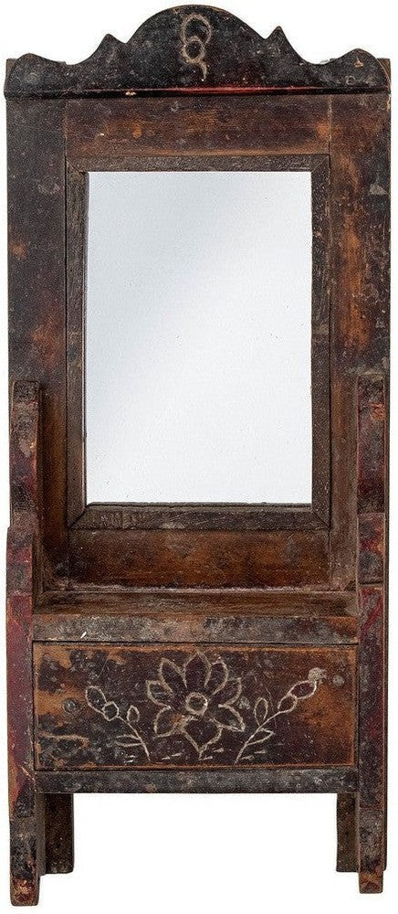 [product_category]-Creative Collection Sehar Mirror w/Shelf, Brown, Reclaimed Wood-Creative Collection-5711173294558-82058025-BLO-1