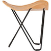 Cuero Pampa Flying Goose Stool, surowa natura/czarna