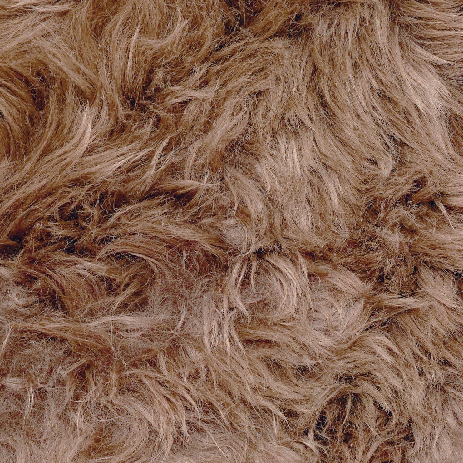 Light brown genuine sheepskin chair pad | Round