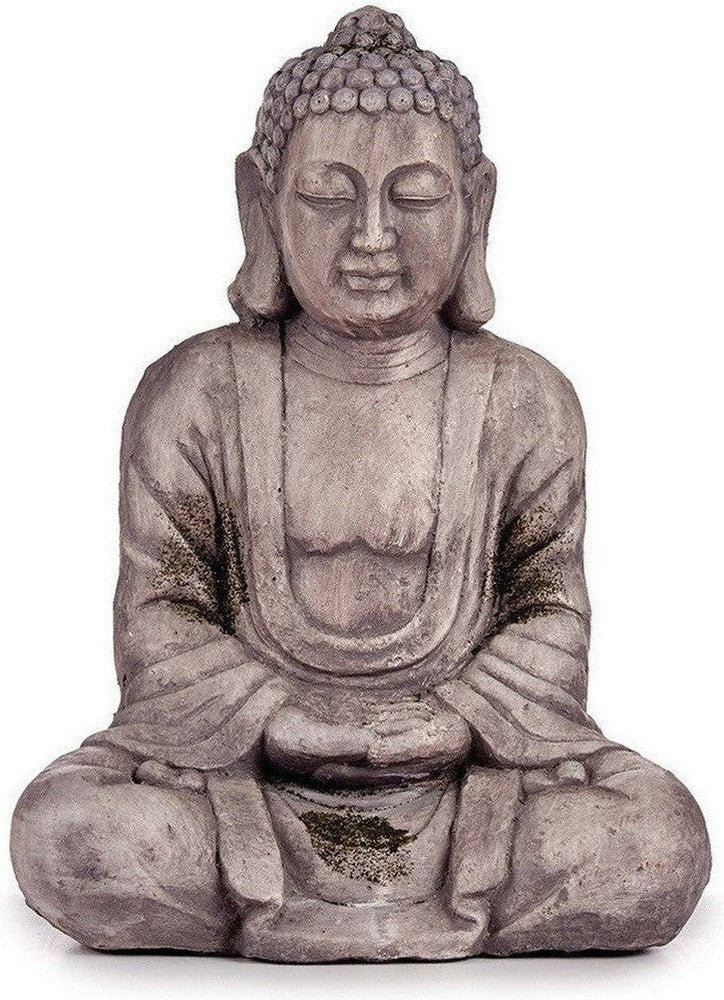 Dekoracyjna postać ogrodowa Budda Grey Polyresin (25 x 57 x 42,5 cm)