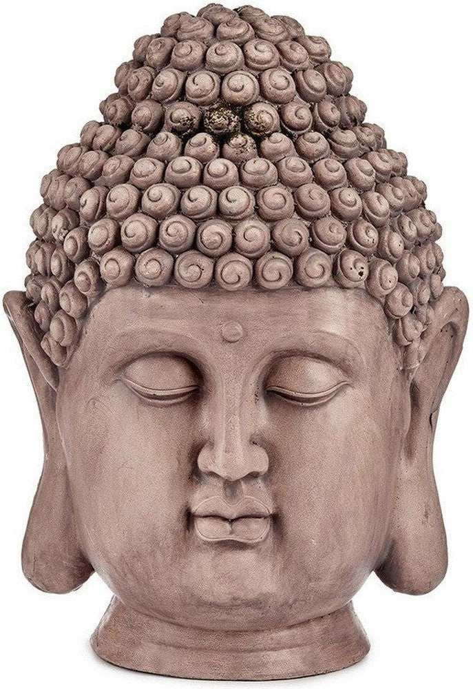 Dekoracyjna figura ogrodowa Buddha Grey Polyresin (31,5 x 50,5 x 35