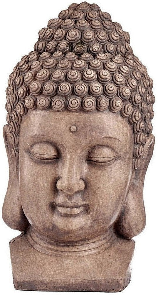 Dekoracyjna figura ogrodowa Buddha Grey Polyresin (35 x 65,5 x 38