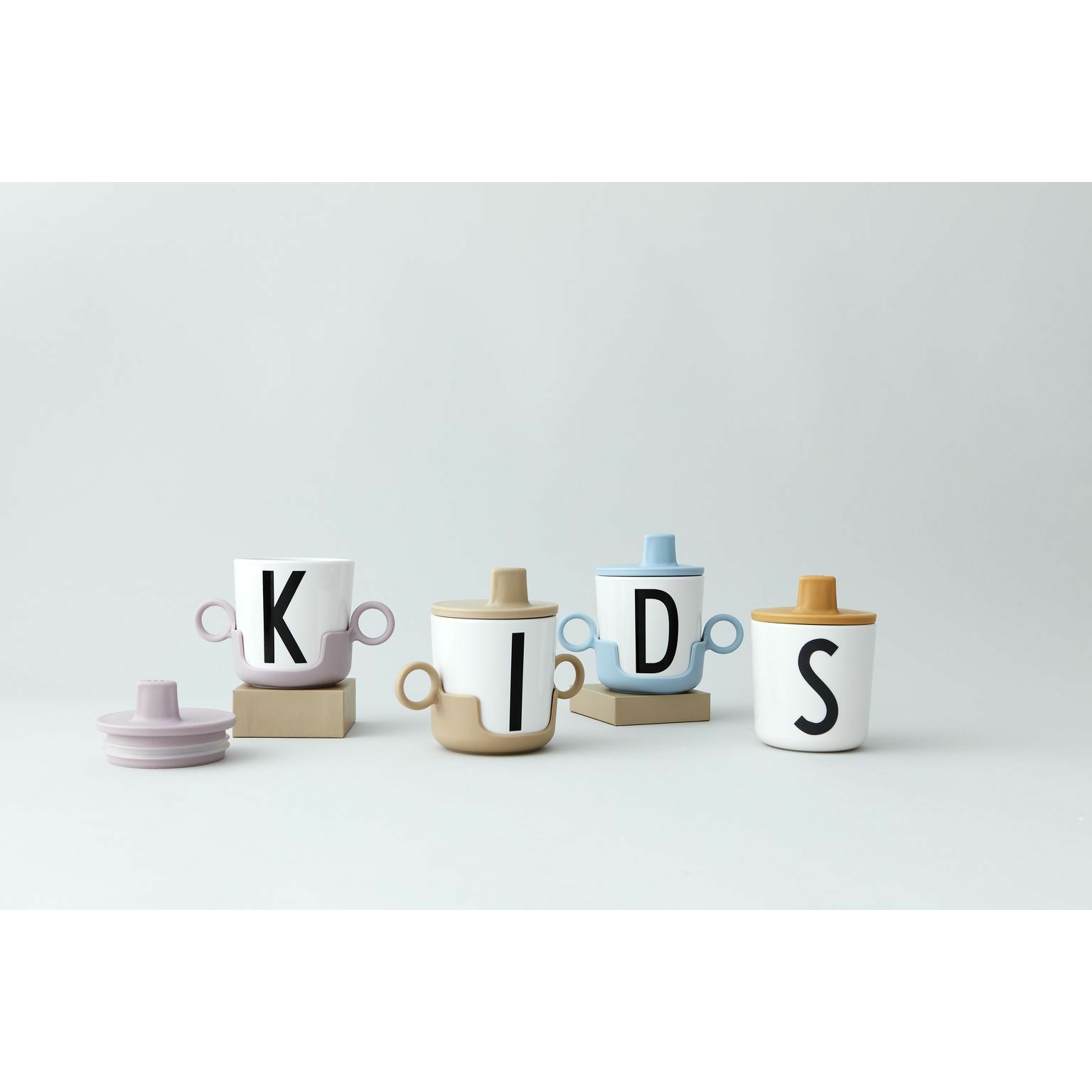 Design Letters Cup Handle For Melamine Cup, Beige