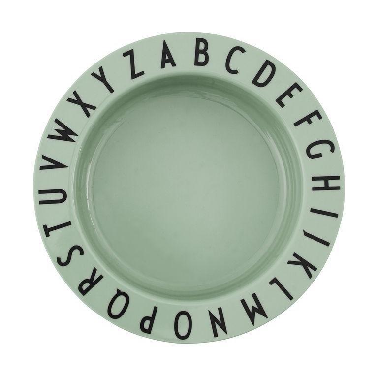 Listy projektowe Eat & Learn Deep Plate Tritan Green, ABC