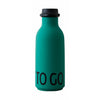 Design Letters To Go Water Bottle, Dark Green