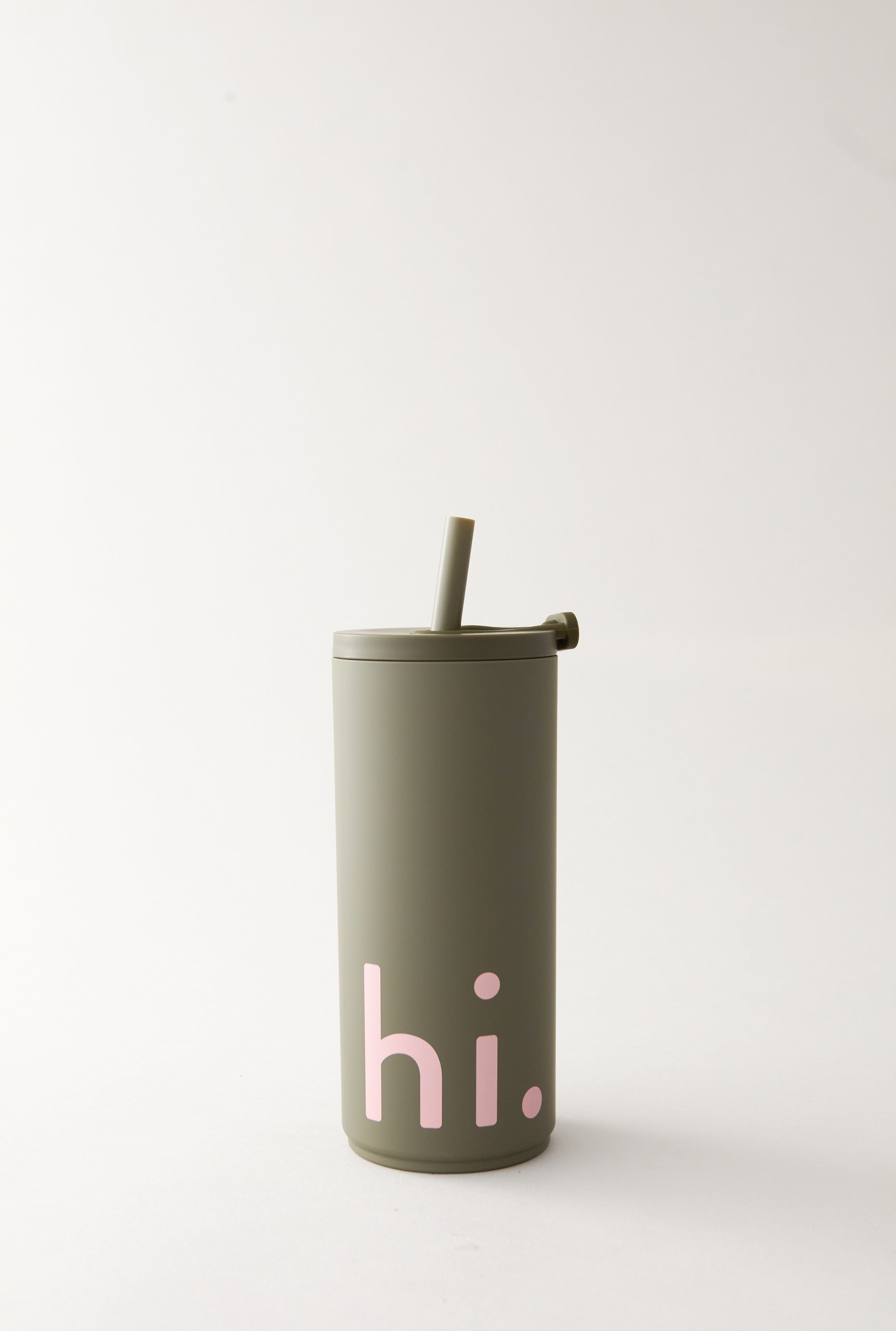 [product_category]-Design Letters Travel Straw Bottle 500 Ml, Olive Green-Design Letters-5710498191337-30101030OLIVEHI-DES-2