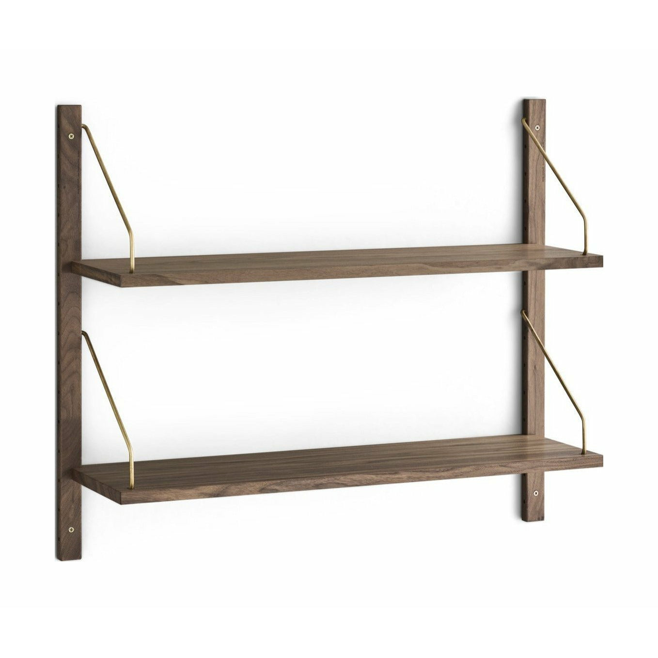 Dk3 Royal System Shelf Walnut/Brass, 24x83x74 Cm