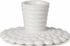 Dottir Pipanella Bubbles Lines Candle Holder White, 8,5 cm