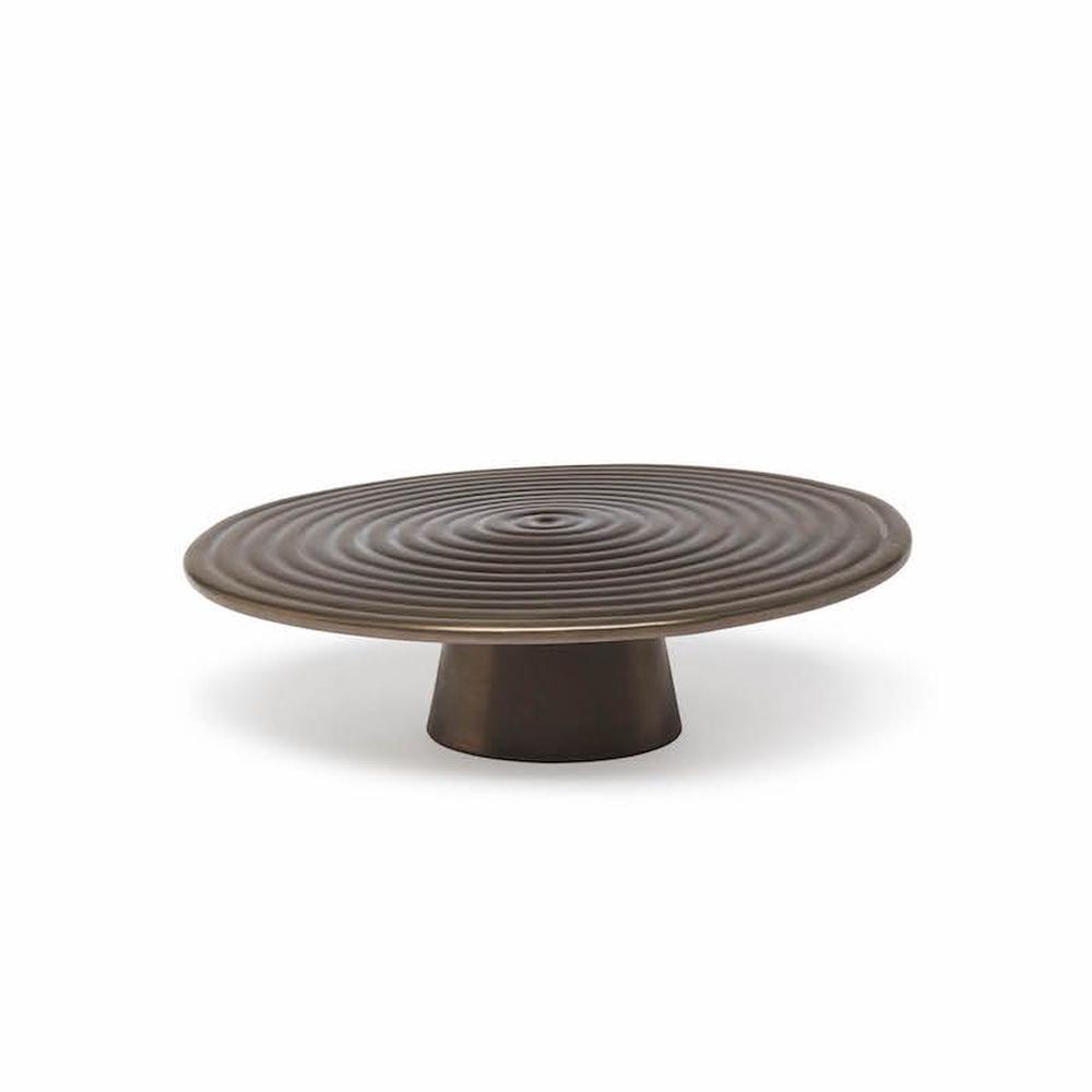 Dutchdeluxes Cake Stand ø 32 Cm, Matt Platinum