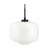 Dyberg Larsen Arp Pendant Lamp, Opal/Matt Black