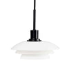 Lampa wiszącego Dyberg Larsen DL20, Opal/Matt Black