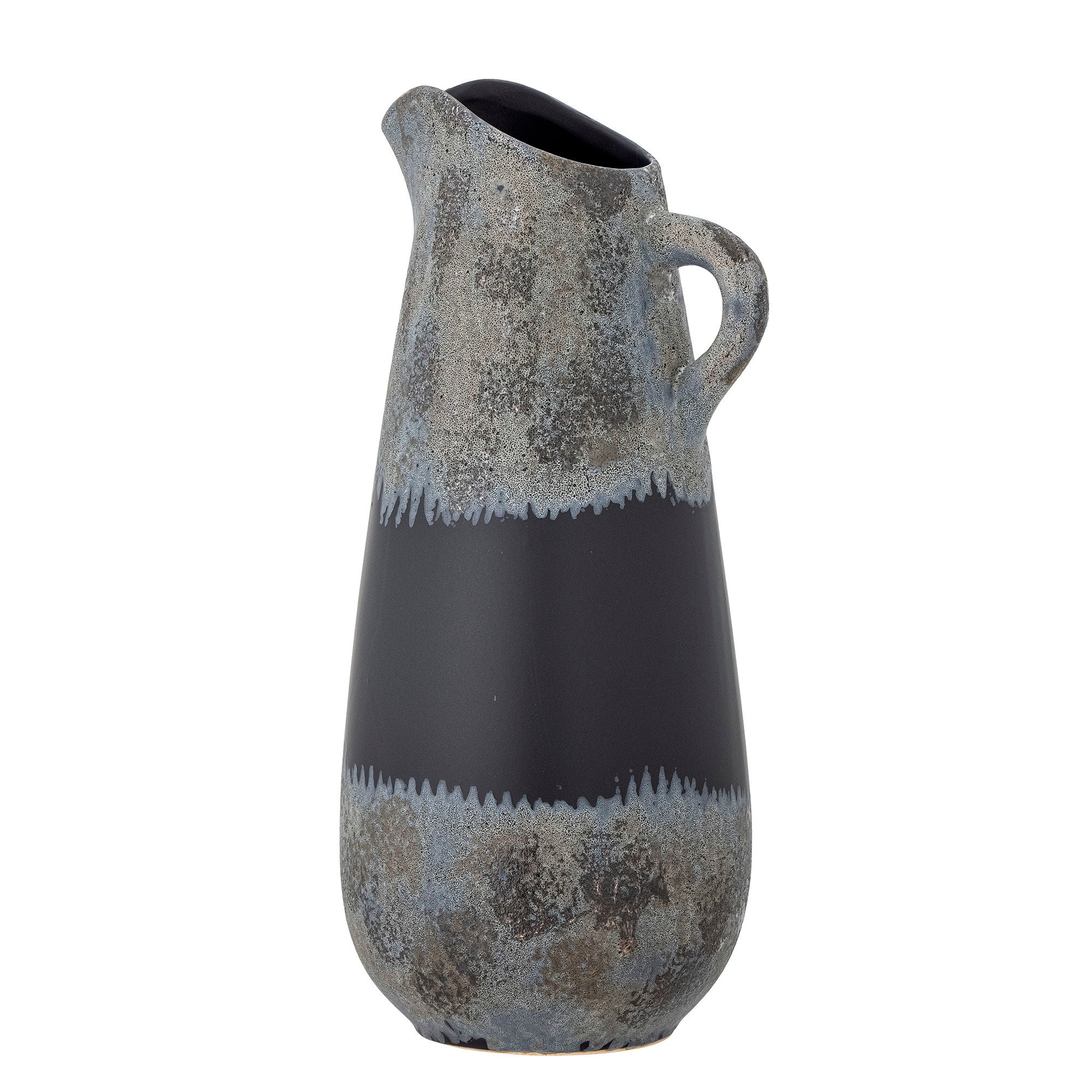 Creative Collection Khumo Vase, Black, Stoneware