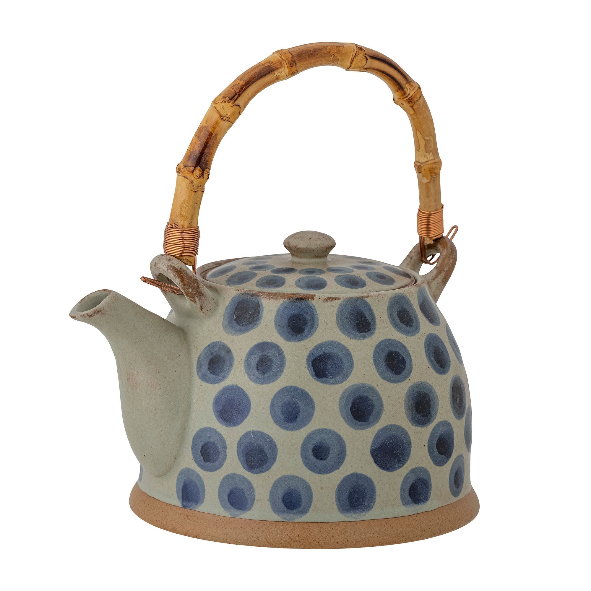 Bloomingville Tinni Teapot, niebieski, kamionkowy