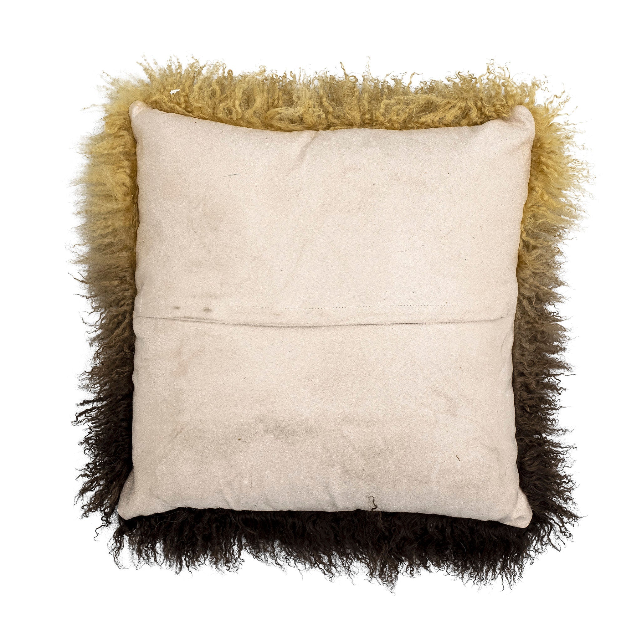 Bloomingville Pansy Cushion, Brown, Lambskin Tybetian