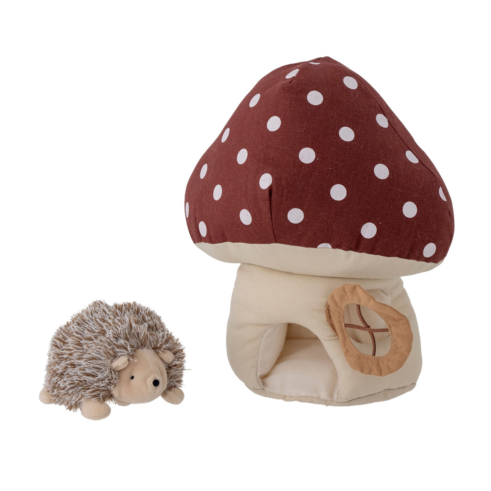 Bloomingville MINI Gaston Soft toy, Red, Linen